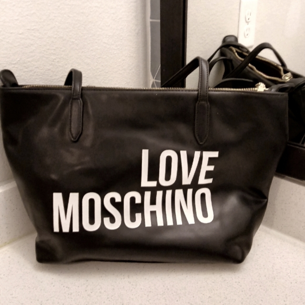 Love Moschino Borja Pu Nero Black Bag Tote